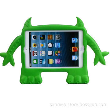 New Lovely Cute 3D Cartoon Children's Soft Thick Foam Standing Case for iPad Mini 1/2, Colorful